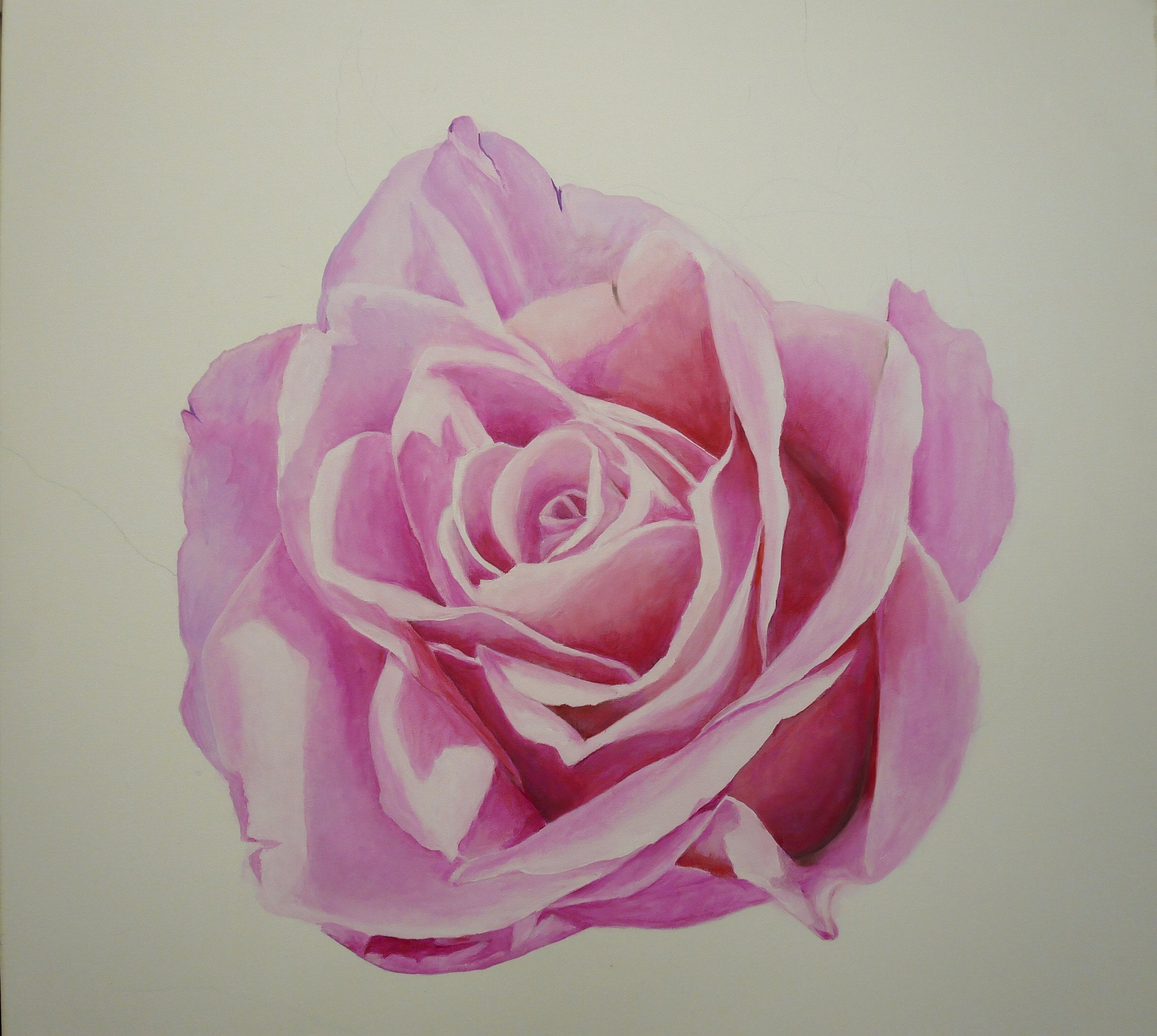Schilderij Roos