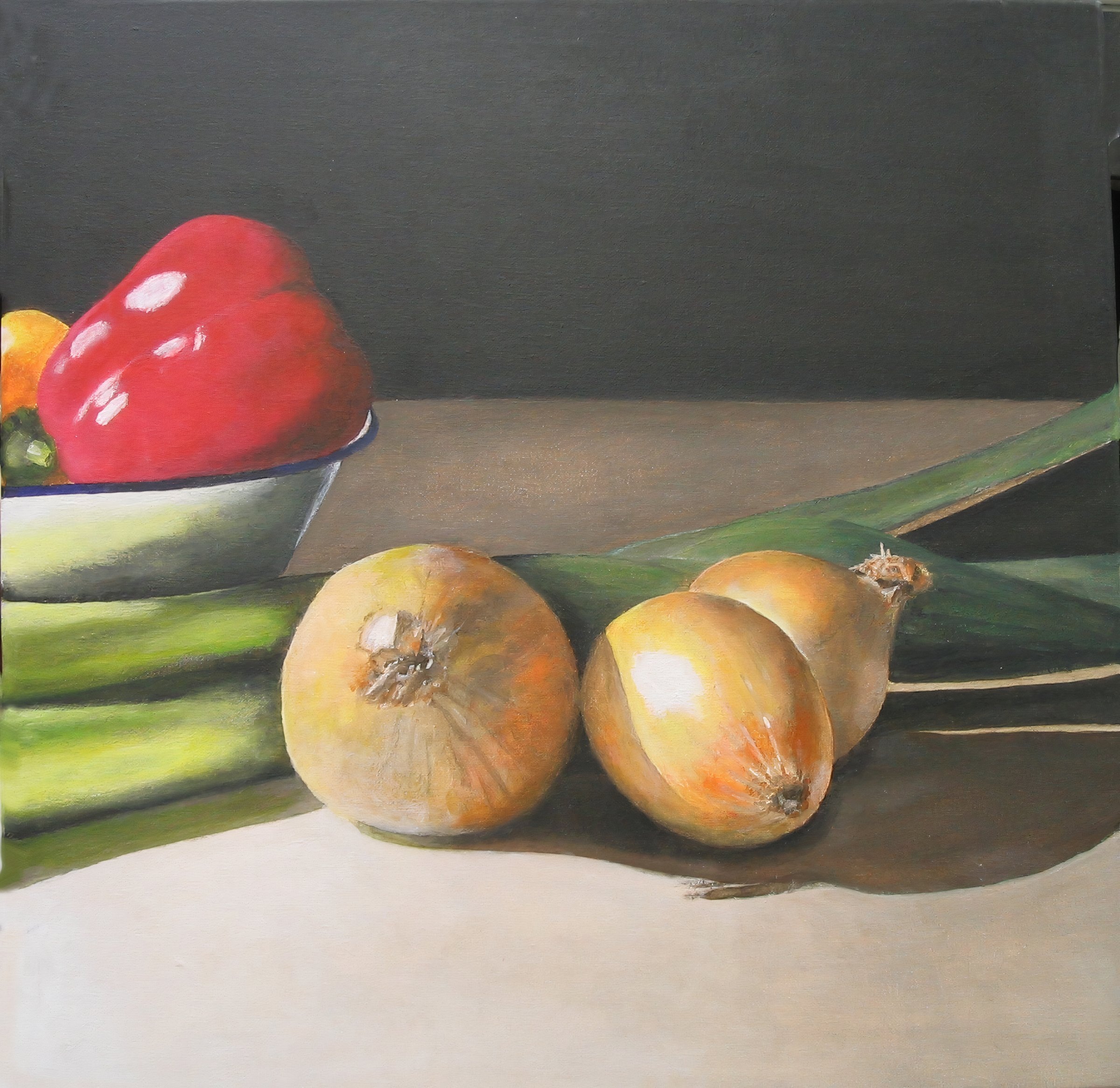 Schilderij Drie Uien